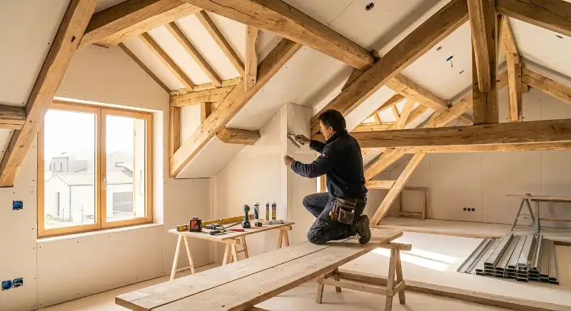 Chantier de r&eacute;novation &eacute;nerg&eacute;tique et am&eacute;nagement int&eacute;rieur financ&eacute; par le PTZ 2026 &agrave; Mont&eacute;limar