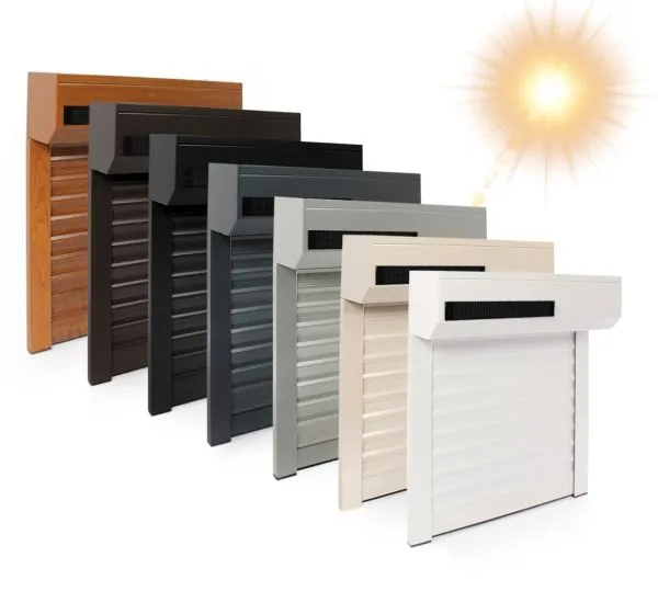 Gamme de volets roulants solaires disponibles en diff&eacute;rents coloris