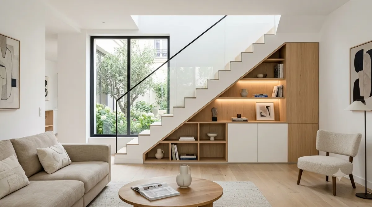 Comment aménager un bureau ou un placard sur mesure sous votre escalier à Montélimar ?