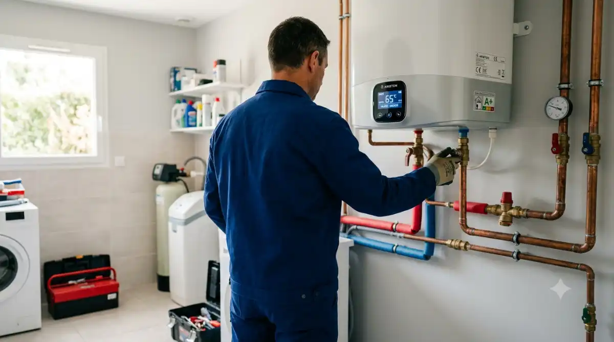 Chauffe-eau électrique et thermodynamique à Montélimar : réglages, entretien du groupe de sécurité et économies d'énergie