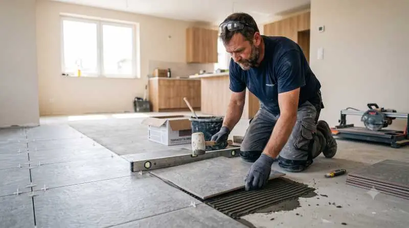 Travaux de pose de carrelage IMMOPRESTA à Montélimar