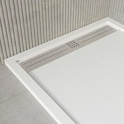 Caniveau d'évacuation linéaire plat pour douche italienne