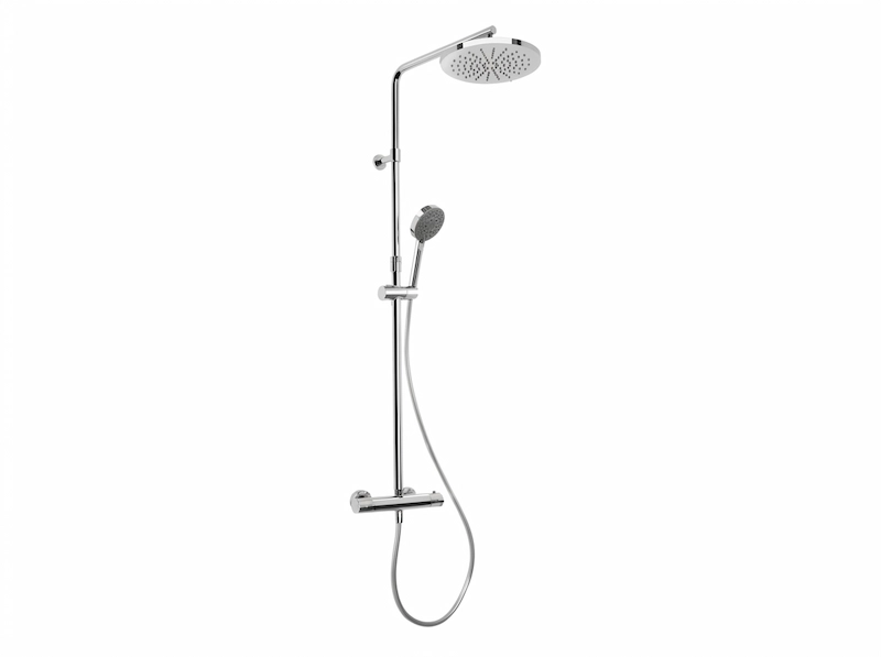 Colonne de douche thermostatique chromé brillant