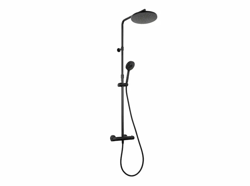 Colonne de douche thermostatique noir mat